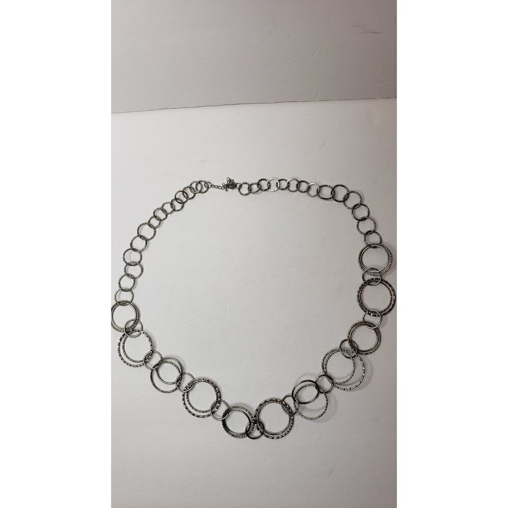 Silver Ring Chain Circle Boho Gypsy Hippie Belt